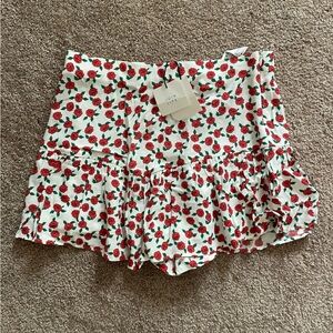 NWT Zara Skort Floral Print Size Medium